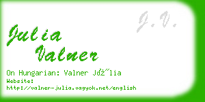 julia valner business card